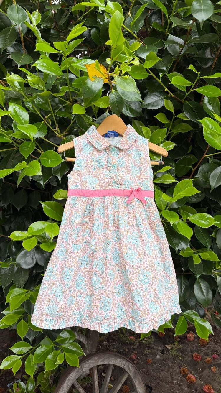 Y2K Genuine Kids from OshKosh Floral Print Sleeveless Dress Size 3T
